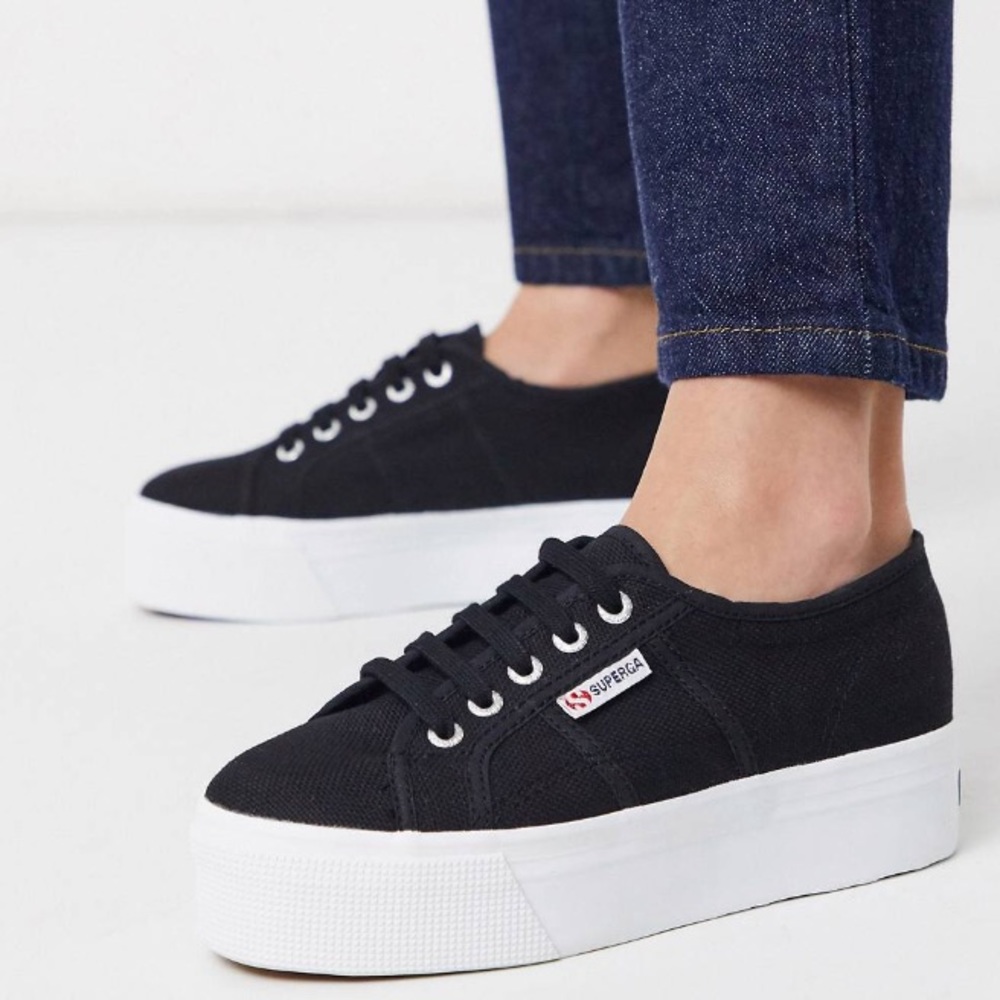 Black Platfrom superga